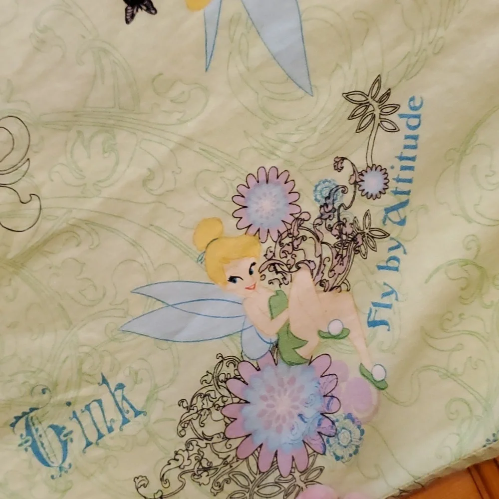 Disney Tinkerbell Green and Purple‎ Pillowcase